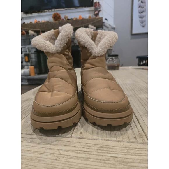 Sam Edelman Women's Brown Ankle Snow Boots Size 9.5 Winter Warm Casual - Picture 3 of 11